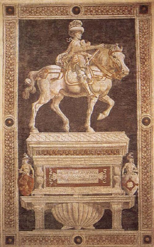 Andrea del Verrocchio Reiterportrat of Niccolo there Tolentino